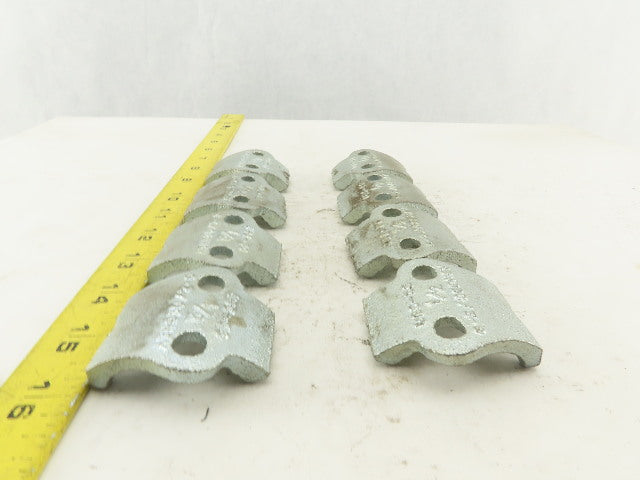 O-Z Gedney UBC50 1/2" Galvanized Right Angle  Saddle Brackets No U-Bolts Lot/ 8