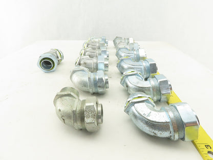 Appleton 1" x 1" Box Connector Liquid Tight Conduit Elbows 45° 90°  Mixed Lot/13