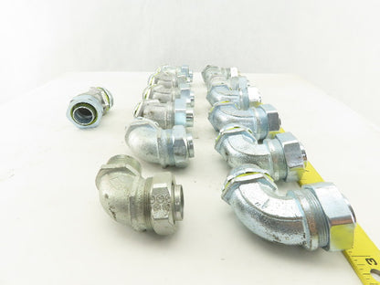 Appleton 1" x 1" Box Connector Liquid Tight Conduit Elbows 45° 90°  Mixed Lot/13