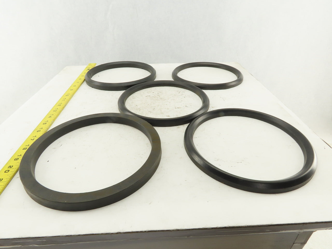 Loewy Machinery Packing Rings 180 x 210 x 50.5mm Set Base Ring and 4 U-Cup Seals
