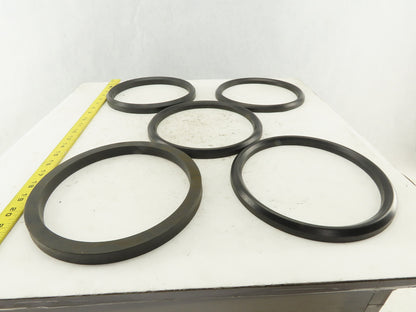 Loewy Machinery Packing Rings 180 x 210 x 50.5mm Set Base Ring and 4 U-Cup Seals