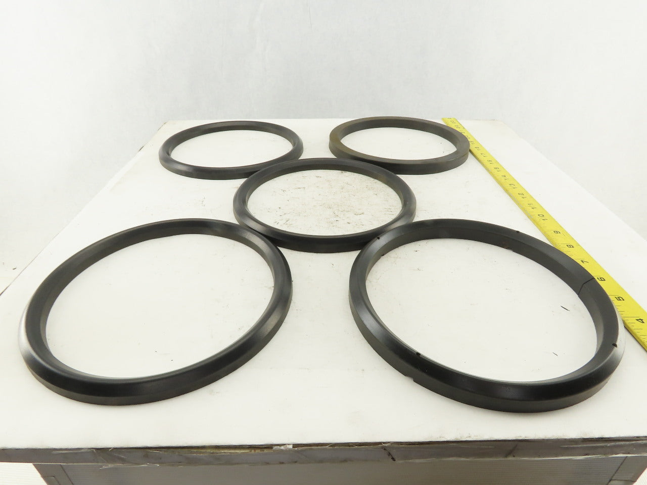 Loewy Machinery Packing Rings 180 x 210 x 50.5mm Set Base Ring and 4 U-Cup Seals