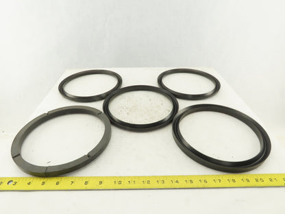 Loewy Machinery Packing Rings 180 x 210 x 50.5mm Set Base Ring and 4 U-Cup Seals