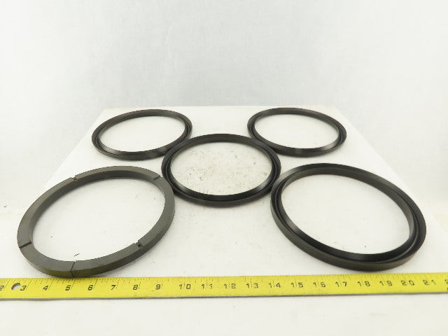 Loewy Machinery Packing Rings 180 x 210 x 50.5mm Set Base Ring and 4 U-Cup Seals