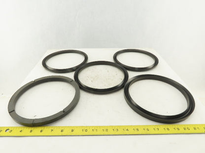Loewy Machinery Packing Rings 180 x 210 x 50.5mm Set Base Ring and 4 U-Cup Seals