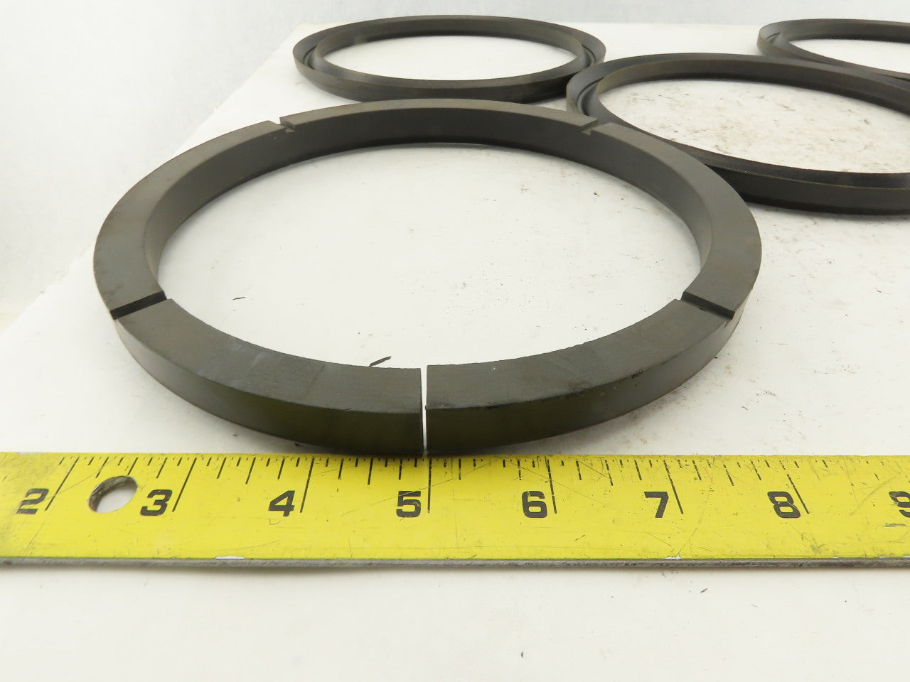 Loewy Machinery Packing Rings 180 x 210 x 50.5mm Set Base Ring and 4 U-Cup Seals