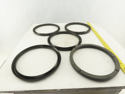 Loewy Machinery Packing Rings 180 x 210 x 50.5mm Set Base Ring and 4 U-Cup Seals