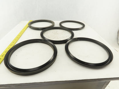 Loewy Machinery Packing Rings 180 x 210 x 50.5mm Set Base Ring and 4 U-Cup Seals