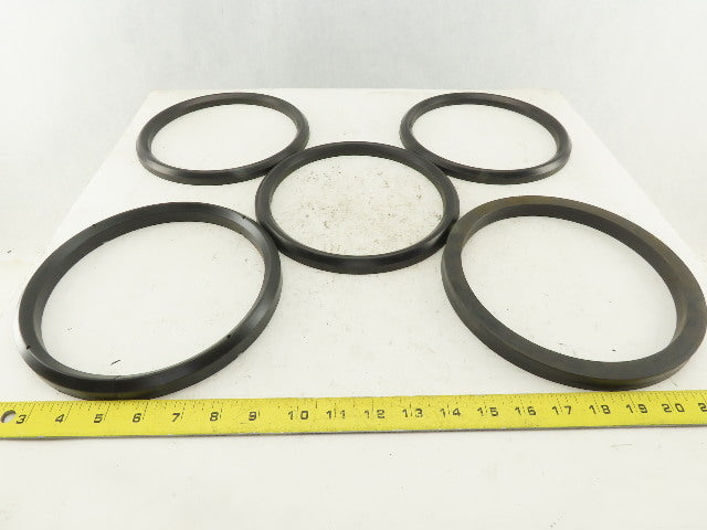 Loewy Machinery Packing Rings 180 x 210 x 50.5mm Set Base Ring and 4 U-Cup Seals
