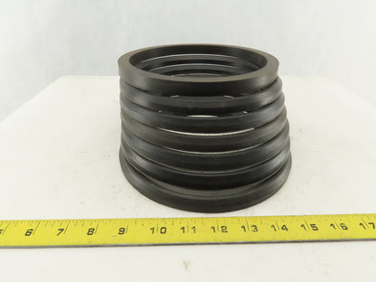 8-1/4" OD X 7" ID Hydraulic Seal U-Cup Kit 2-10/4" Thick Stack Lot Of 7