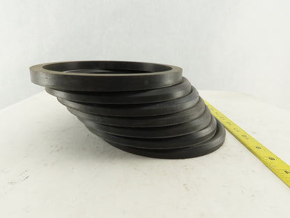 8-1/4" OD X 7" ID Hydraulic Seal U-Cup Kit 2-10/4" Thick Stack Lot Of 7