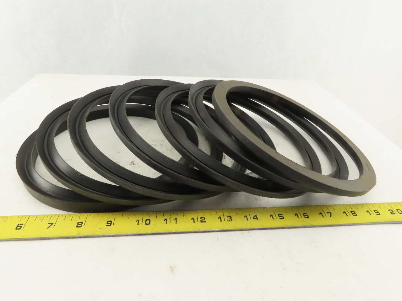 8-1/4" OD X 7" ID Hydraulic Seal U-Cup Kit 2-10/4" Thick Stack Lot Of 7