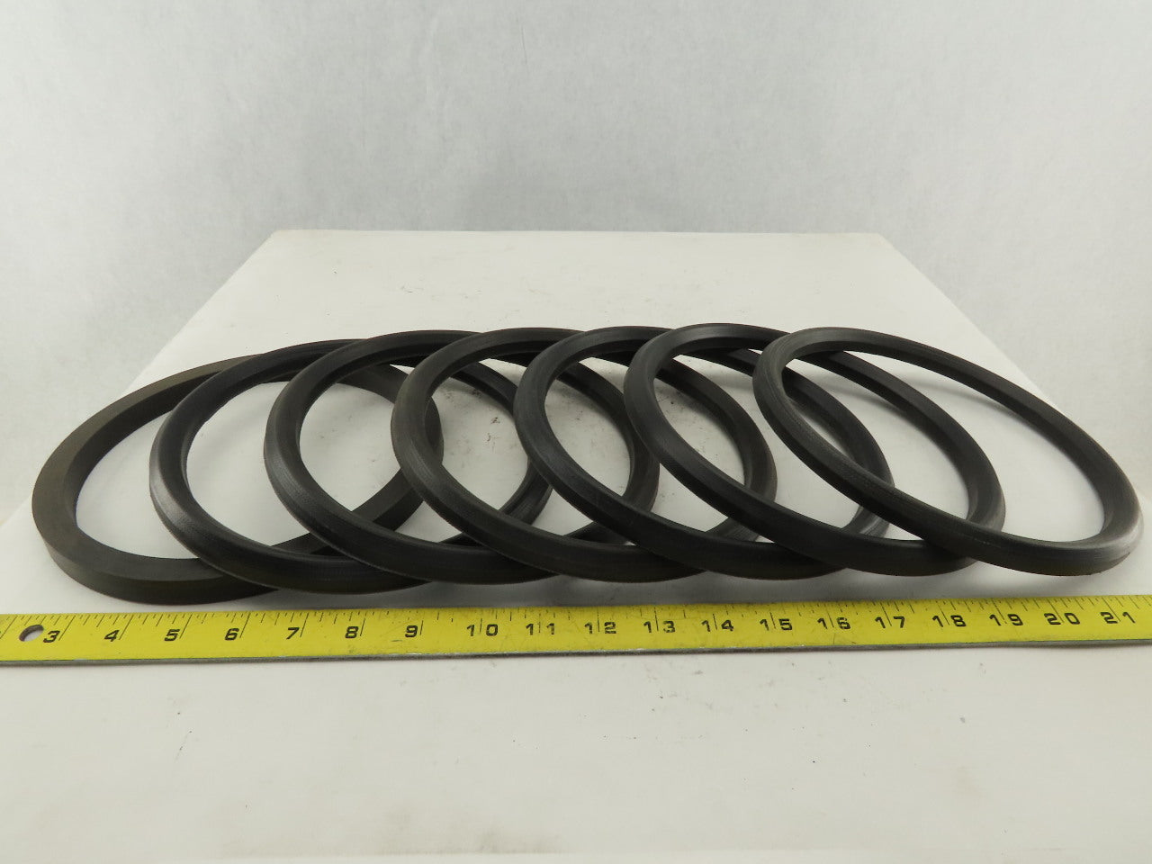 8-1/4" OD X 7" ID Hydraulic Seal U-Cup Kit 2-10/4" Thick Stack Lot Of 7