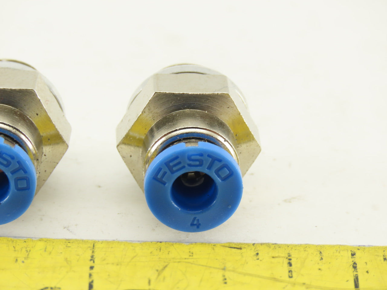 Festo 4mm Tube Push To Connect G1/8 Male Stainless Steel Fitting Lot Of 2