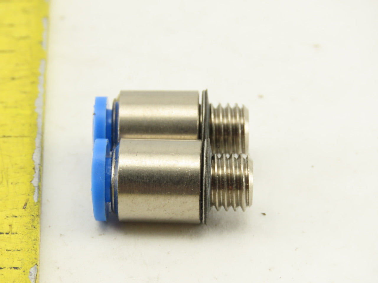 Festo 4mm Tube Push To Connect M7x1.0 Male Stainless Steel Fitting Lot Of 2