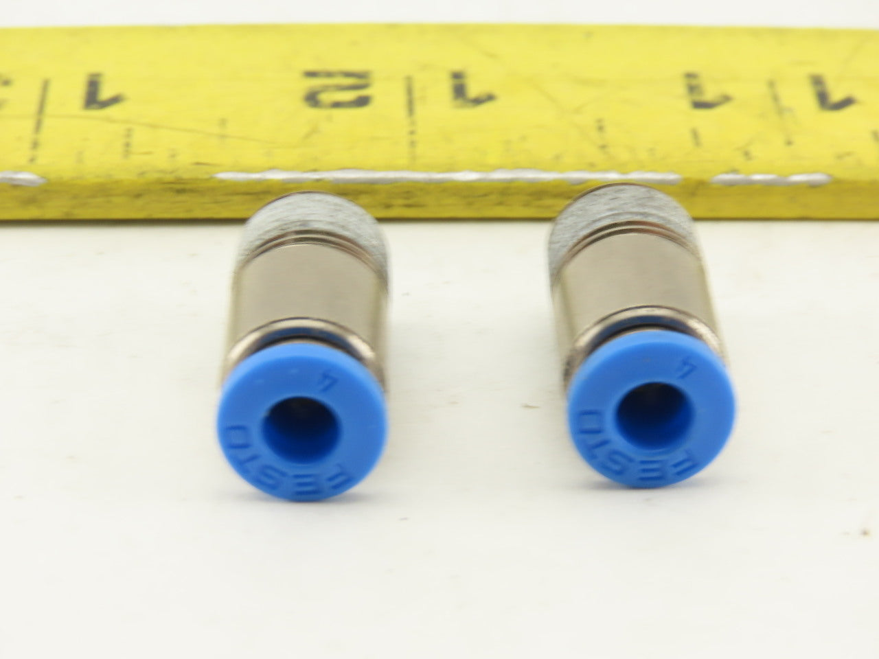 Festo 4mm Tube Push To Connect 3/8 Male Stainless Steel Fitting Lot Of 2