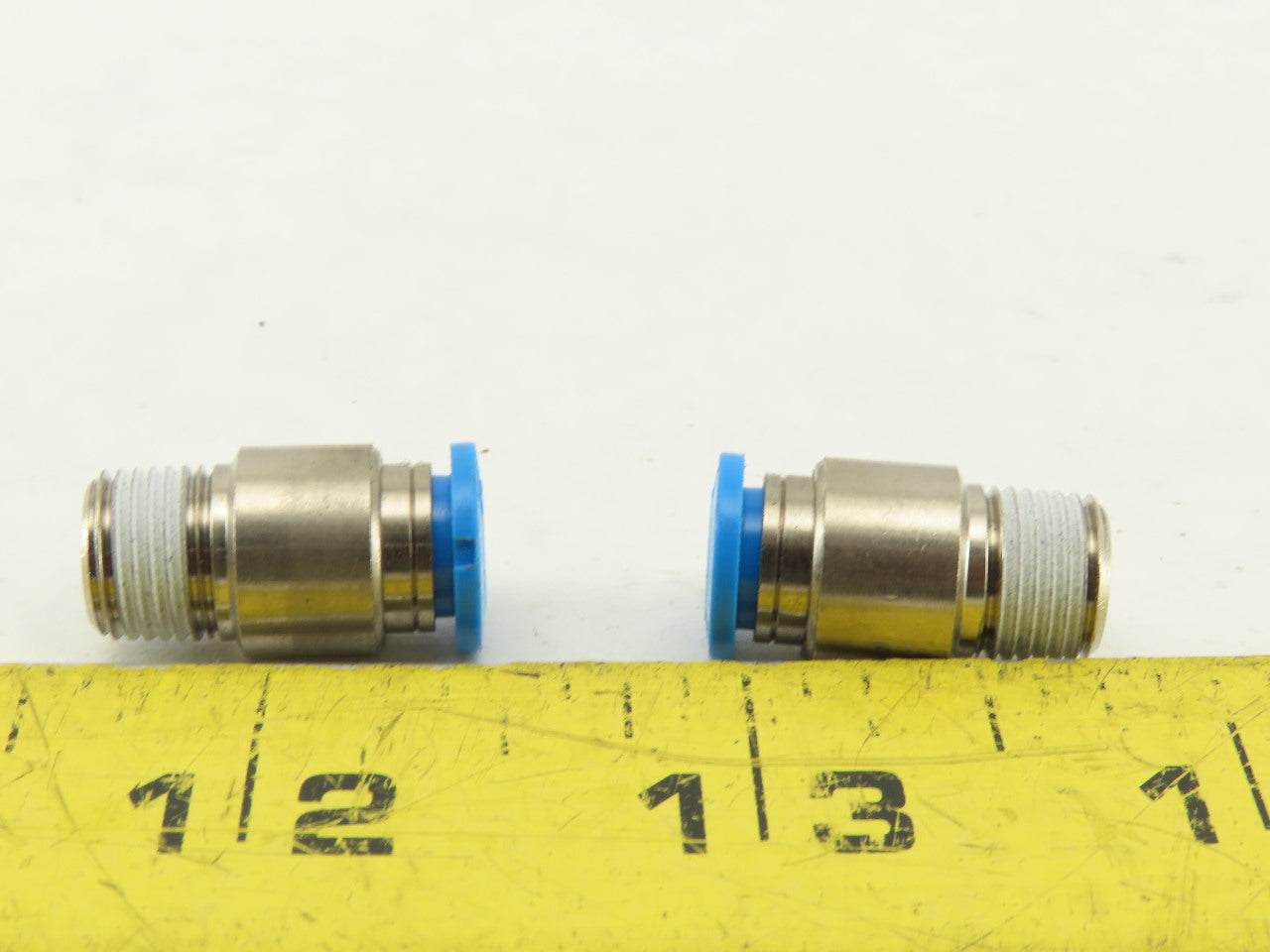 Festo 6mm Tube Push To Connect 3/8 Male Stainless Steel Fitting Lot Of 2