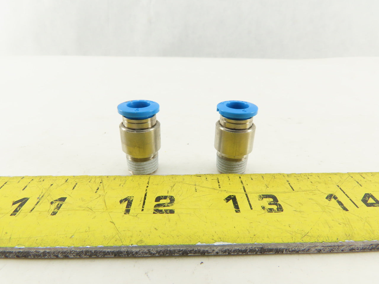 Festo 6mm Tube Push To Connect 3/8 Male Stainless Steel Fitting Lot Of 2
