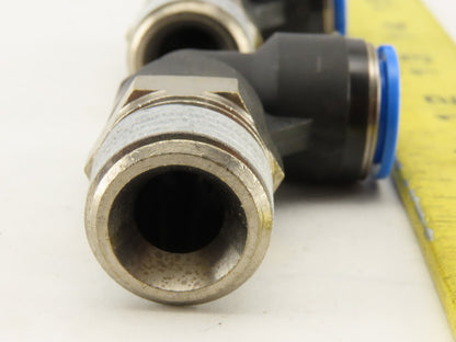 Festo 12mm Tube Push To Connect 3/4" NPT Elbow 90° Lot Of 2