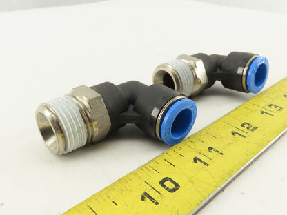 Festo 12mm Tube Push To Connect 3/4" NPT Elbow 90° Lot Of 2