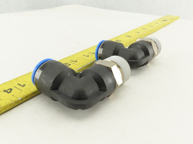 Festo 12mm Tube Push To Connect 3/4" NPT Elbow 90° Lot Of 2
