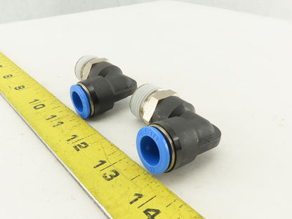 Festo 12mm Tube Push To Connect 3/4" NPT Elbow 90° Lot Of 2