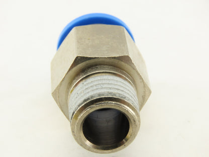 Festo 10mm Tube Push To Connect 1/4" NPT Male Fitting Lot Of 2
