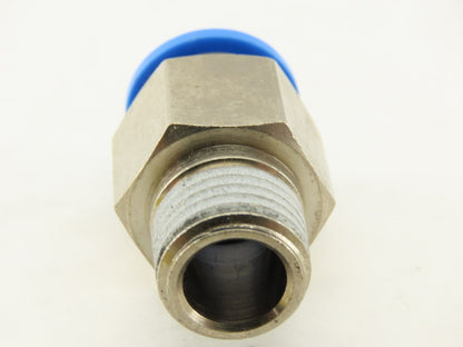 Festo 10mm Tube Push To Connect 1/4" NPT Male Fitting Lot Of 2