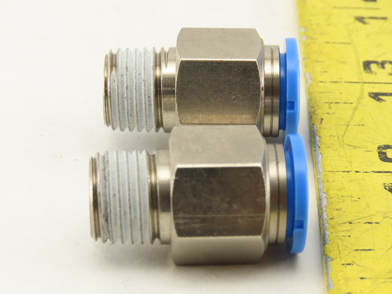 Festo 10mm Tube Push To Connect 1/4" NPT Male Fitting Lot Of 2