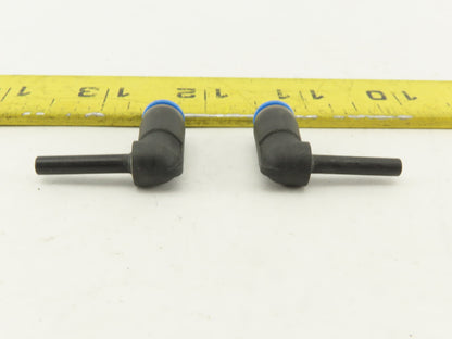 Festo 4mm Tube Push To Connect 4mm Stem Adapter Elbow 90° Lot Of 2