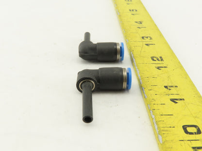 Festo 4mm Tube Push To Connect 4mm Stem Adapter Elbow 90° Lot Of 2