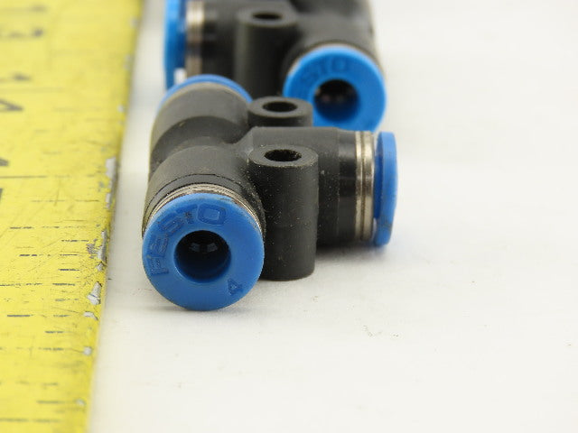 Festo 4mm Tube Push To Connect Tee Fitting Lot Of 5