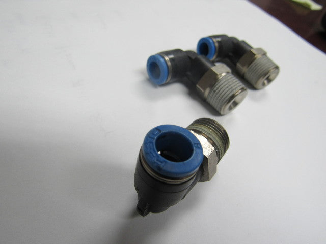 Festo 8mm Tube Push To Connect 3/8" NPT Elbow Fitting 90° Lot Of 3
