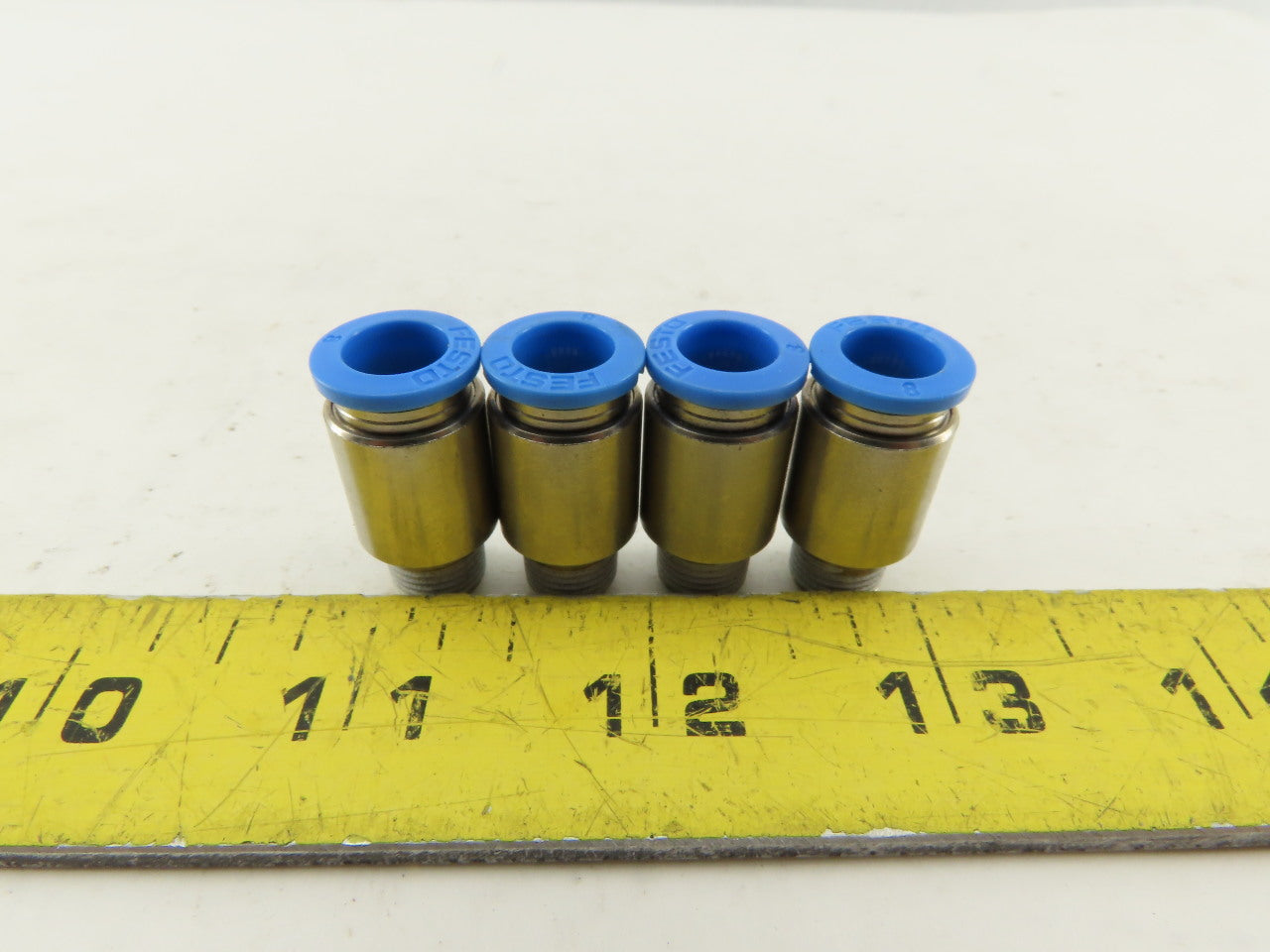 Festo 8mm Tube Push To Connect Stainless Steel 1/8" Male Fitting Lot Of 4
