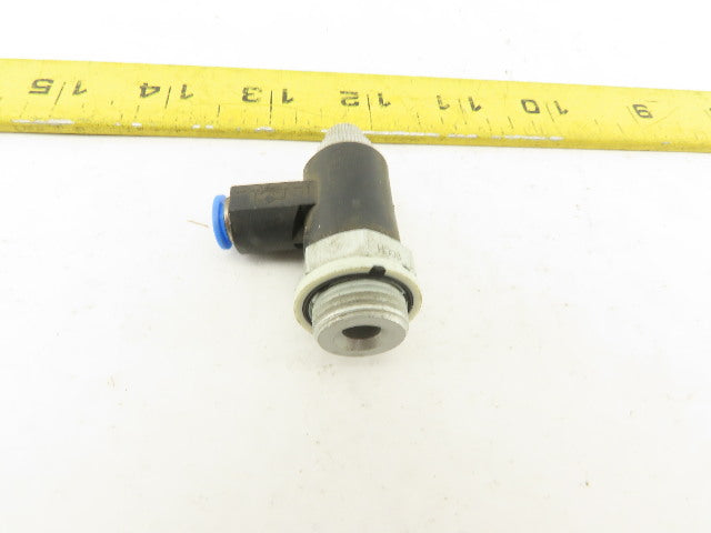 Festo 6mm Tube Push To Connect 3/8 90° Elbow Check Valve Flow Control