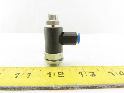 Festo 6mm Tube Push To Connect 3/8 90° Elbow Check Valve Flow Control