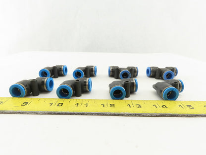 Festo 10mm Tube Push To Connect Elbow Tee Lot Of 8