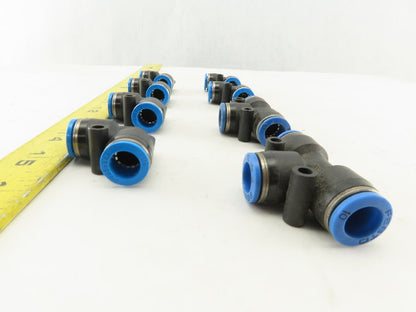 Festo 10mm Tube Push To Connect Elbow Tee Lot Of 8