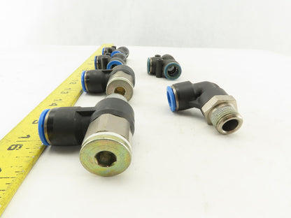Festo 12mm Tube Push To Connect Fitting Mixed Lot Tee Elbow Flow Control Lot/ 6