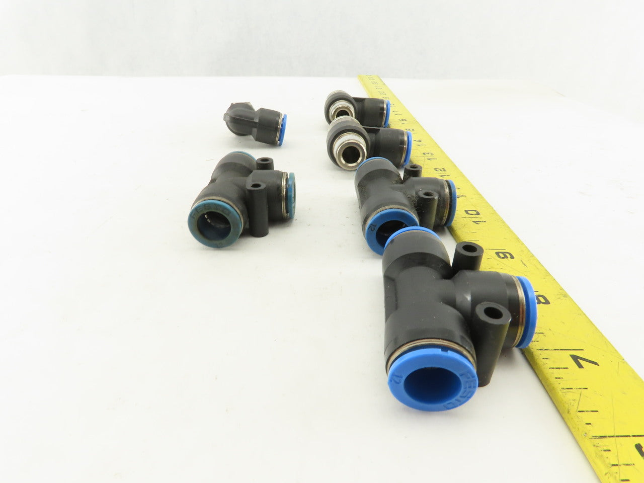 Festo 12mm Tube Push To Connect Fitting Mixed Lot Tee Elbow Flow Control Lot/ 6