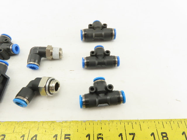 Festo 6mm Tube Push To Connect Fitting Mixed Lot Y Coupling Elbow Lot Of 14