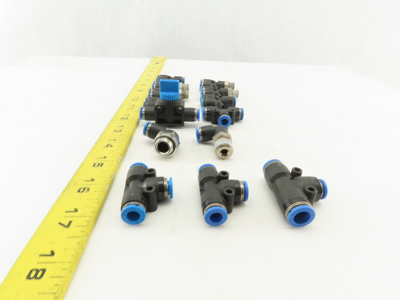 Festo 6mm Tube Push To Connect Fitting Mixed Lot Y Coupling Elbow Lot Of 14