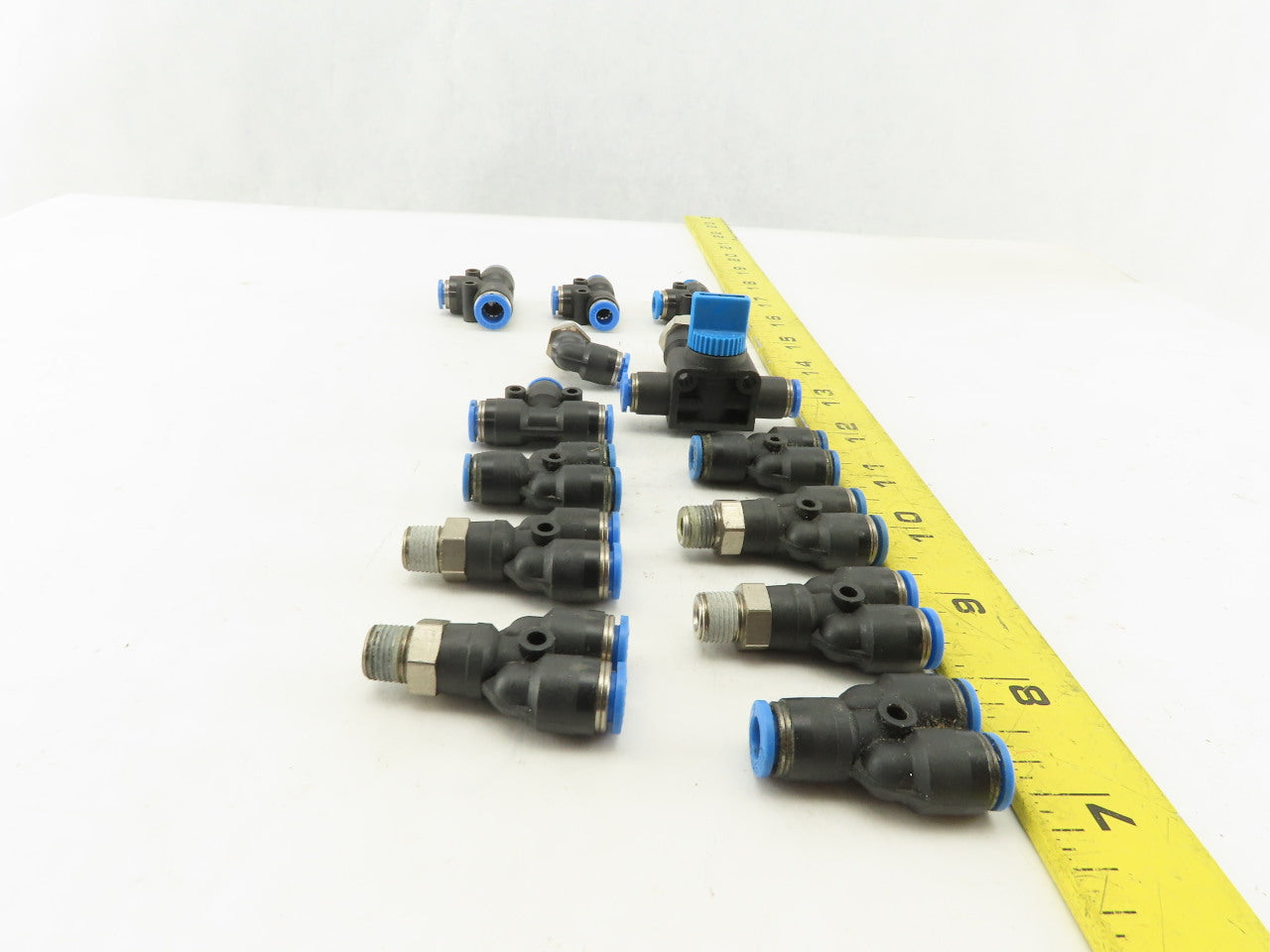 Festo 6mm Tube Push To Connect Fitting Mixed Lot Y Coupling Elbow Lot Of 14