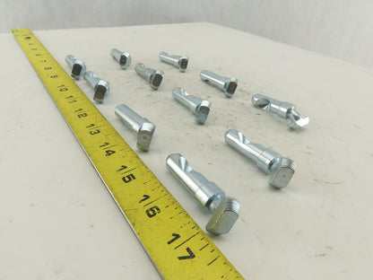 Flexlink Modular Conveyor Frame Angled T-Bolt Attachment Hardware Lot Of 11