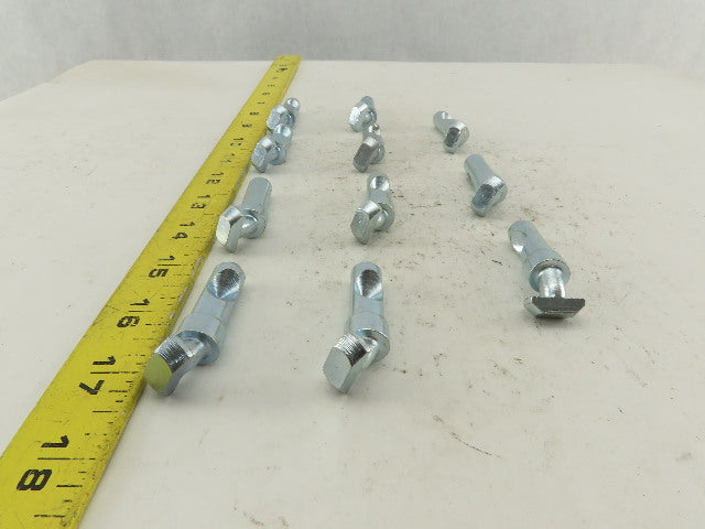 Flexlink Modular Conveyor Frame Angled T-Bolt Attachment Hardware Lot Of 11
