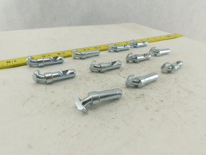 Flexlink Modular Conveyor Frame Angled T-Bolt Attachment Hardware Lot Of 11