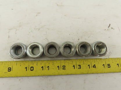 RIGID 1" to 3/8" Reducing Bushing Electrical Conduit Fittings Adapters Lot of 6