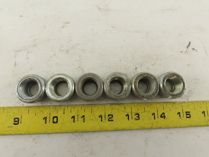 RIGID 1" to 3/8" Reducing Bushing Electrical Conduit Fittings Adapters Lot of 6