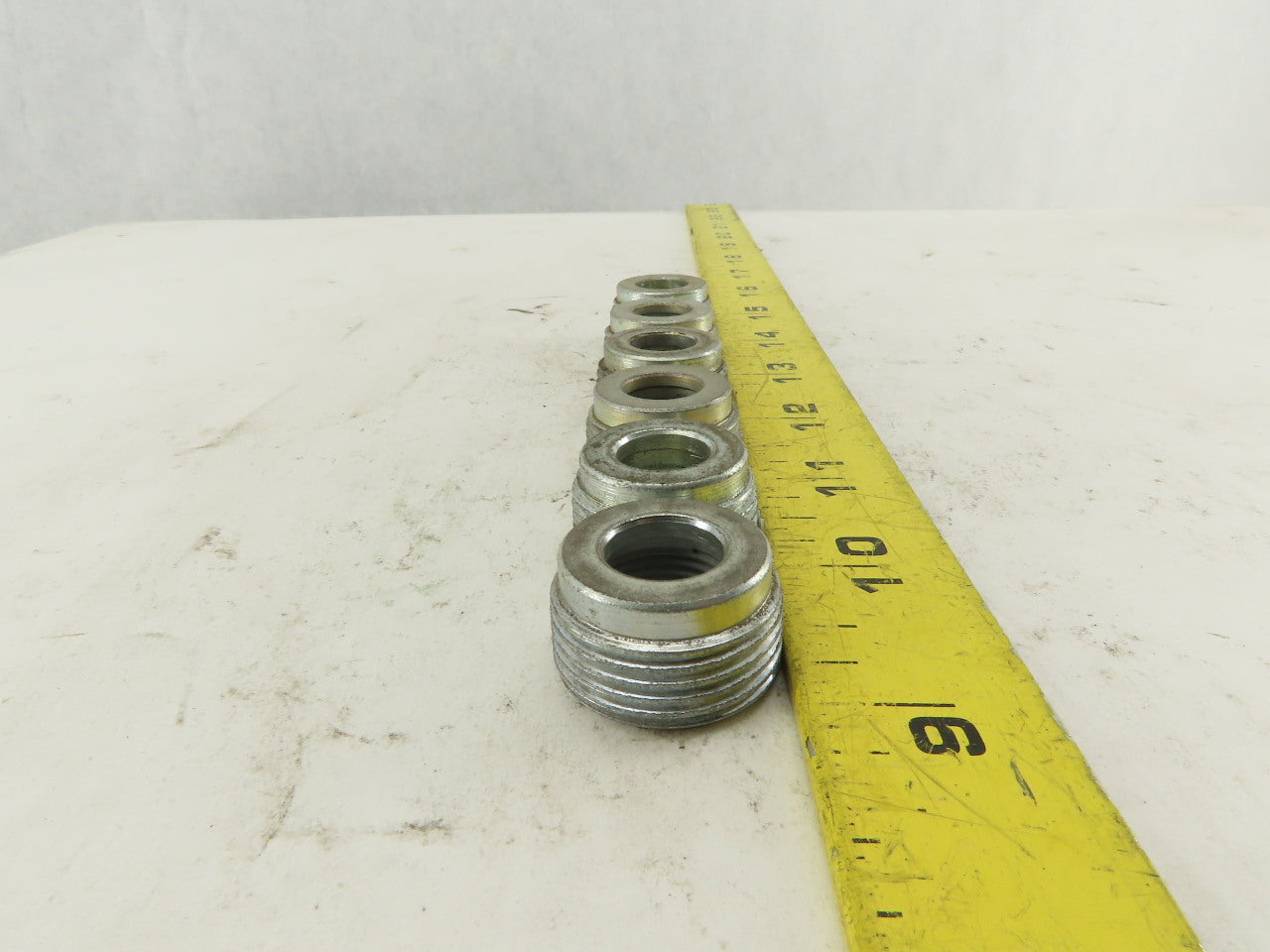 RIGID 1" to 3/8" Reducing Bushing Electrical Conduit Fittings Adapters Lot of 6