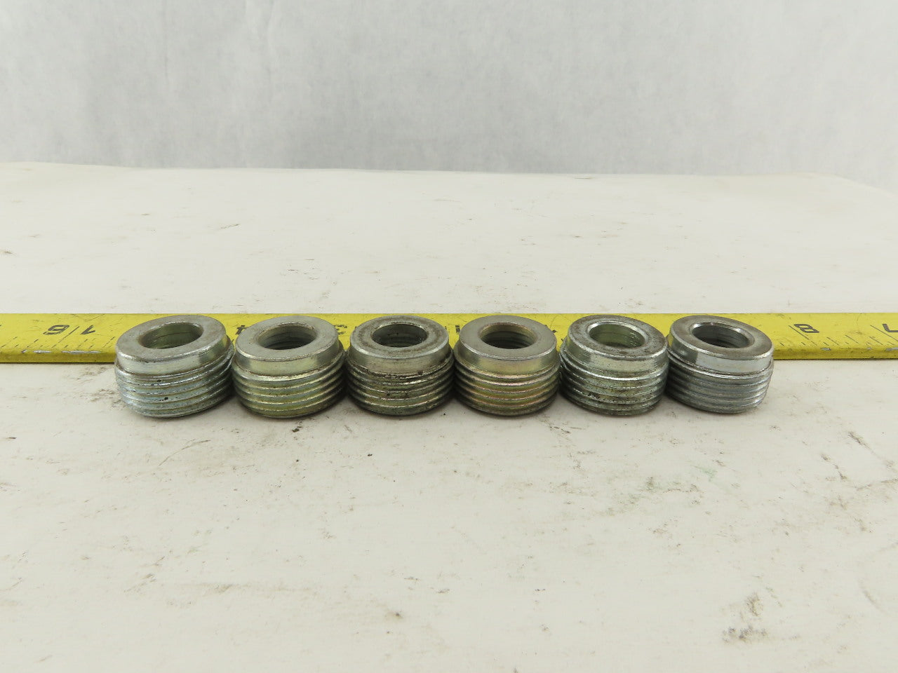 RIGID 1" to 3/8" Reducing Bushing Electrical Conduit Fittings Adapters Lot of 6